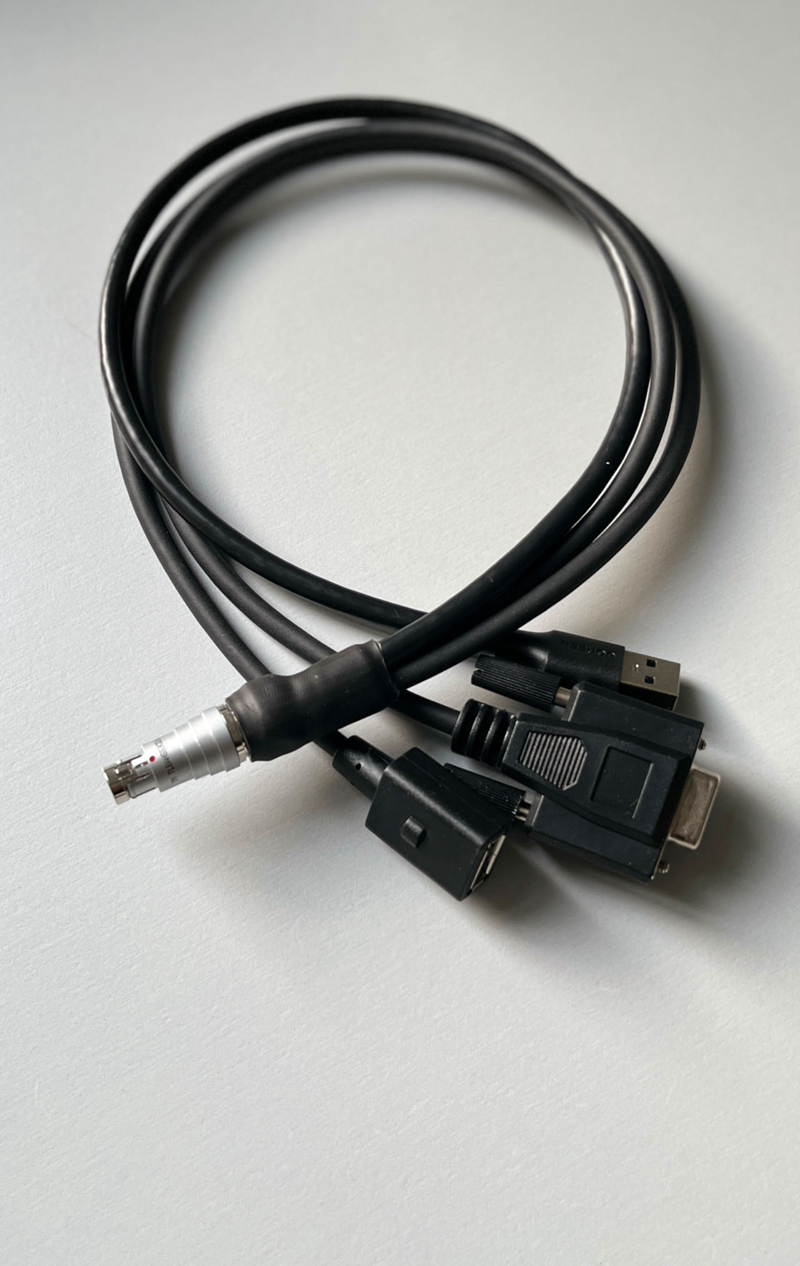 推拉自锁航插转USB网口信号线